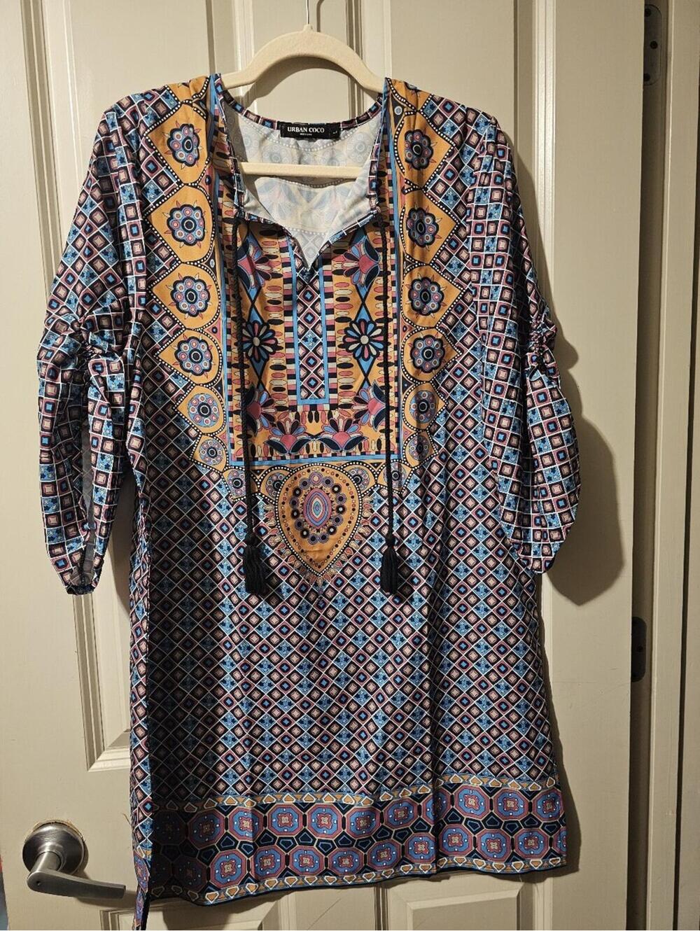 Urban CoCo Boho Tunic Dress Sz L